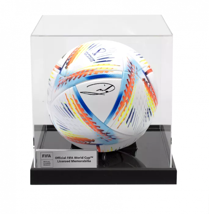 icons Andrea Pirlo Official FIFA World Cup™ Signed Football In Acrylic Case