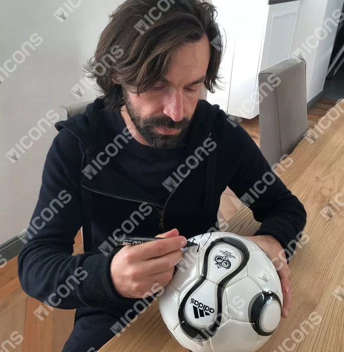 Icons Andrea Pirlo Signed Adidas Teamgeist Football