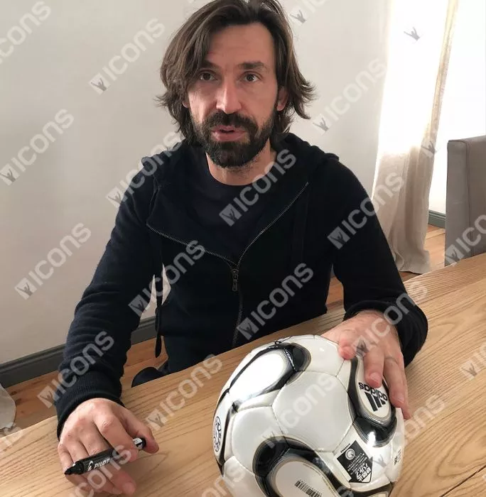 Icons Andrea Pirlo Signed Adidas Teamgeist Football