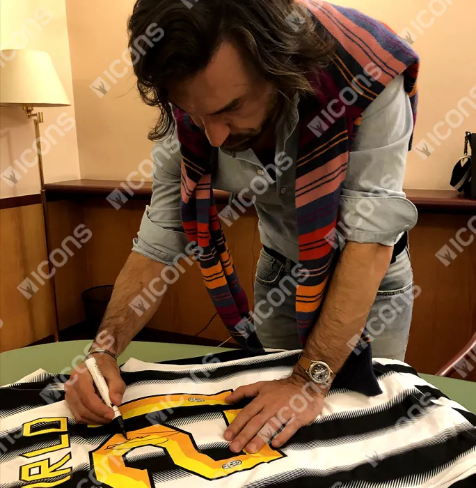 Icons Andrea Pirlo Signed Juventus 2011-12 Home Shirt