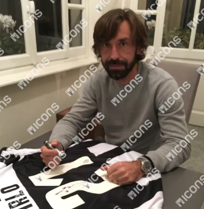 Icons Andrea Pirlo Signed Juventus 2012-13 Home Shirt
