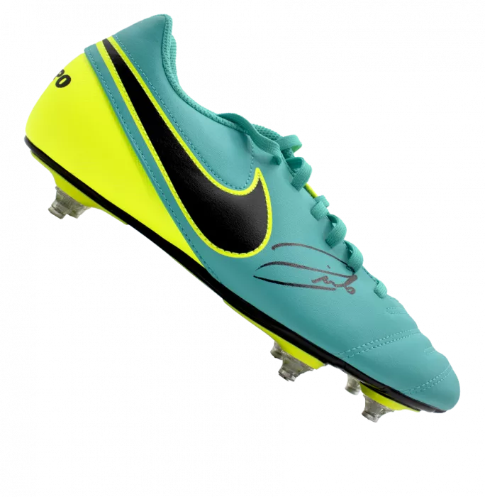 Icons Andrea Pirlo Signed Nike Tiempo Boot In Bubble Frame: Option 1