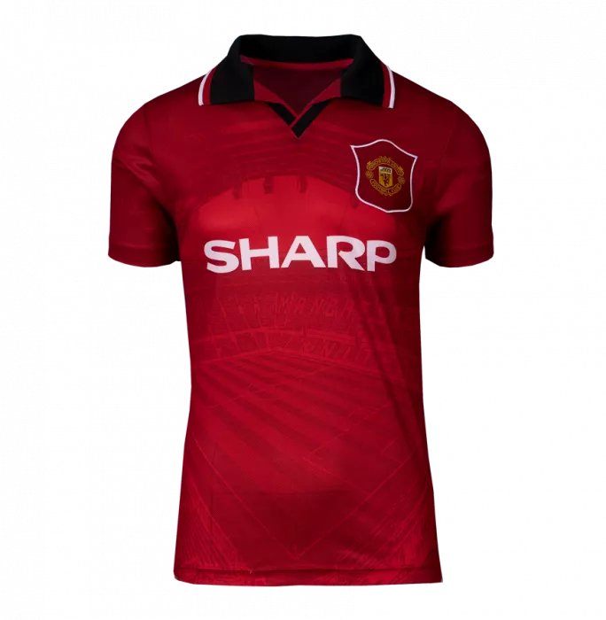 Icons Andrei Kanchelskis Front Signed Manchester United 1996 1996-97 Home Shirt