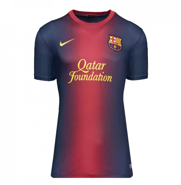 Icons Andres Iniesta Official FC Barcelona Back Signed And Framed 2012-13 Home Shirt