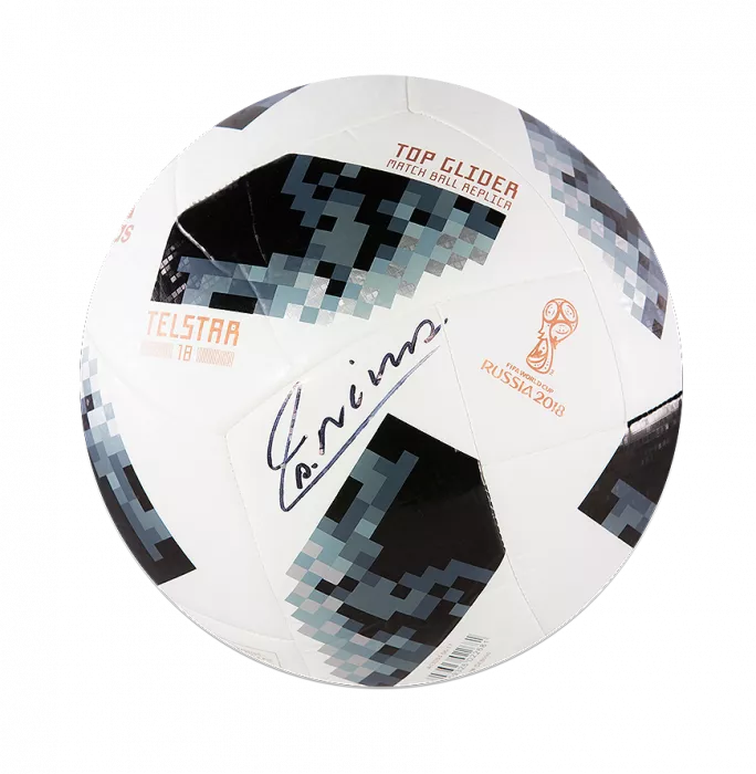 icons Andres Iniesta Signed 2018 FIFA World Cup Telstar 18 Football