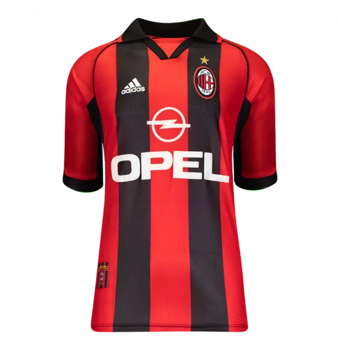 Icons Andriy Shevchenko Official AC Milan Back Signed And Framed 1998-99 Home Shirt