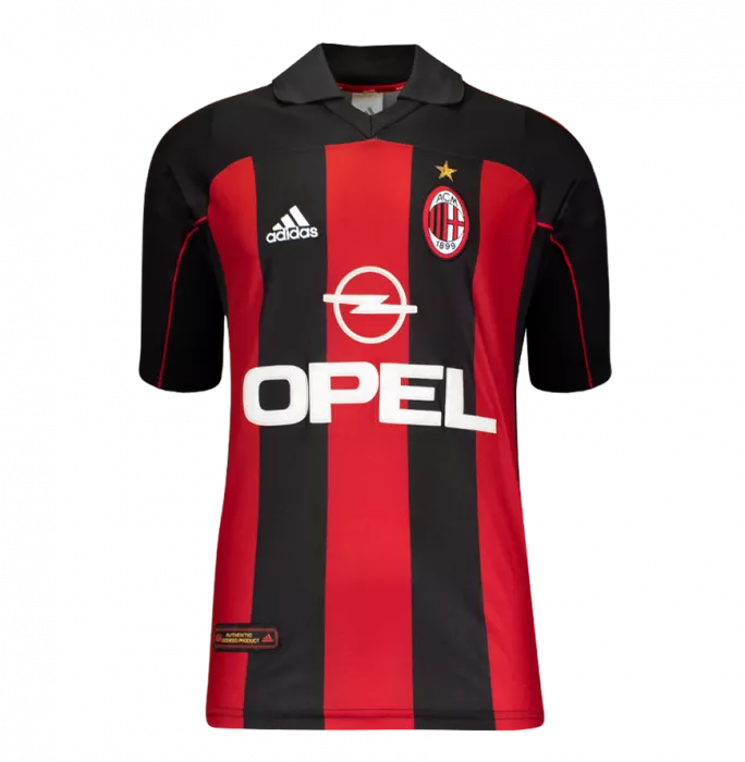 Icons Andriy Shevchenko Official AC Milan Back Signed And Framed 2000-02 Home Shirt