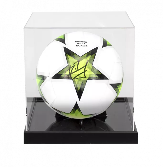 icons Andriy Shevchenko Signed UEFA Champions League Football In Acrylic Case