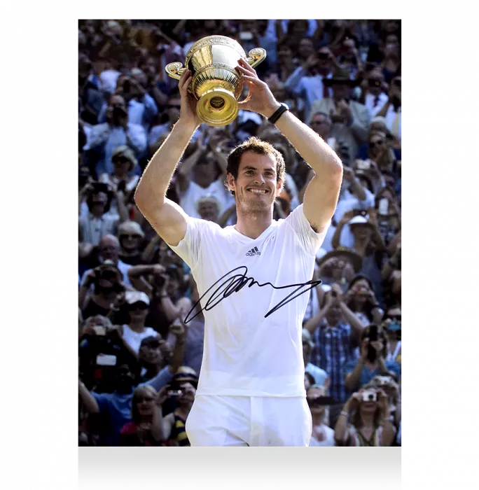 icons Andy Murray Signed Photo: 2013 Wimbledon Men's Singles Champion