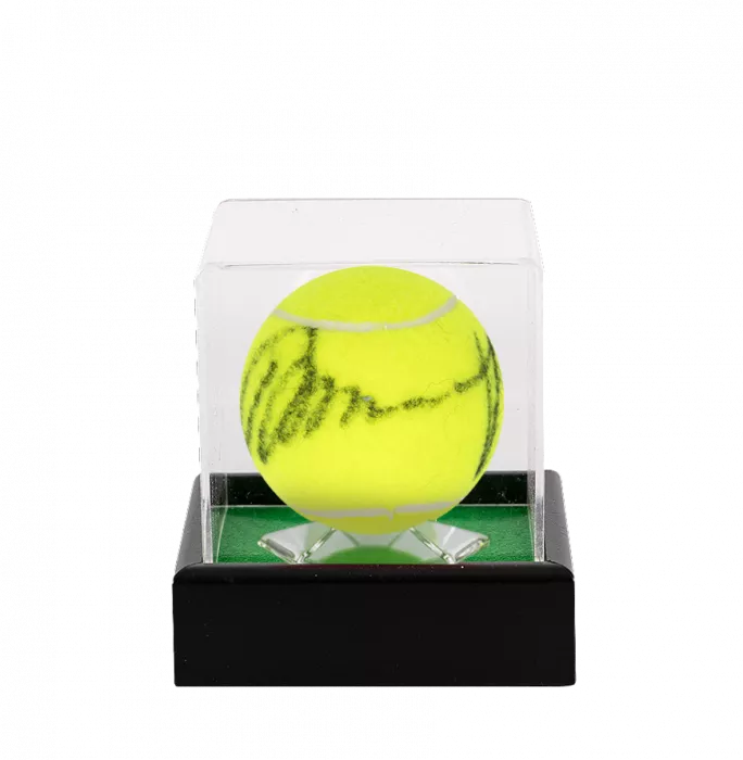 Icons Andy Murray Signed Tennis Ball In Acrylic Case