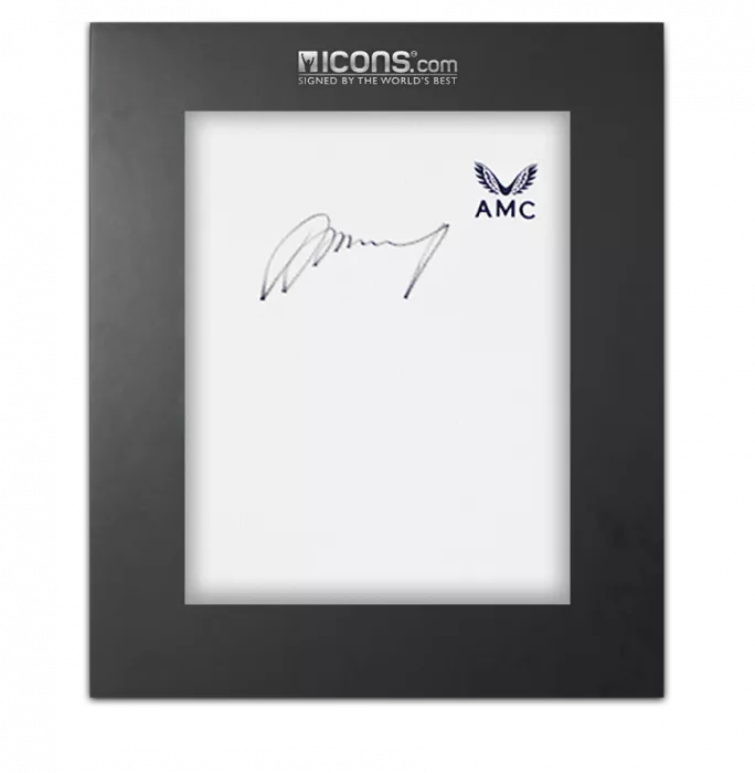 icons Andy Murray Signed White Castore AMC Tennis Shirt In Deluxe Packaging