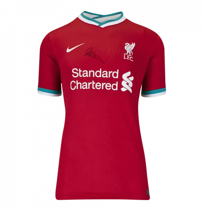 Icons Andy Robertson Front Signed Liverpool FC 2020-21 Home Shirt