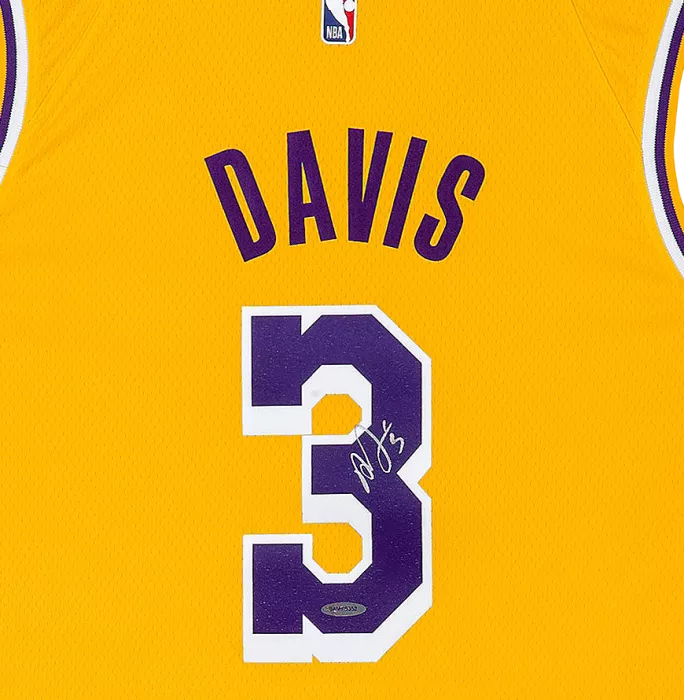 Icons Anthony Davis Signed Los Angeles Lakers Home Jersey