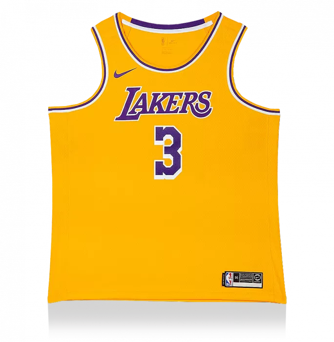 Icons Anthony Davis Signed Los Angeles Lakers Home Jersey