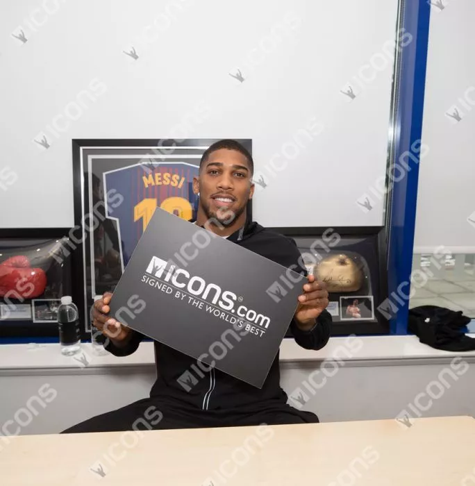 Icons Anthony Joshua Signed Red Everlast Boxing Glove