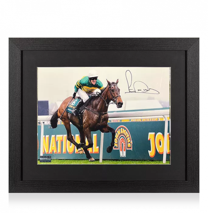 Icons AP McCoy Signed Photo In Black Wooden Frame: 2010 Grand National Winner