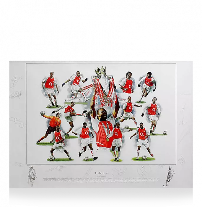 icons Arsenal Squad Signed Print: The Invincibles Special Edition