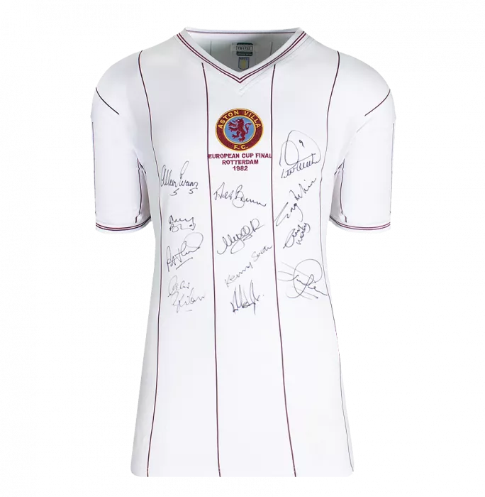 Icons Aston Villa 1982 European Cup Final Multi-Signed Shirt In Classic Frame