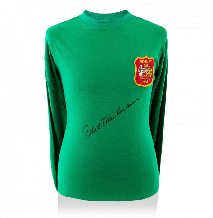 Icons Bert Trautmann Signed Retro Manchester City Goalkeeper Shirt: 1956 FA Cup Final Special Edition