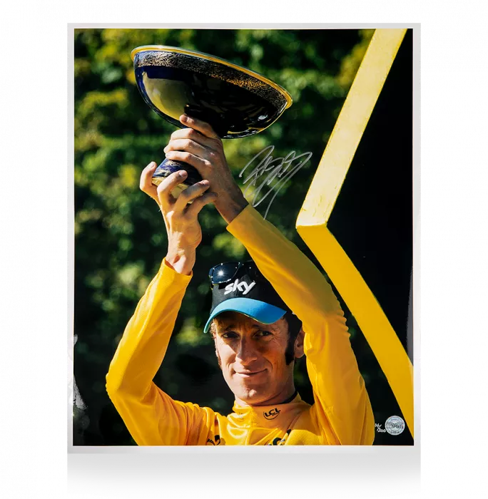 icons Bradley Wiggins Signed Limited Edition Photo: 2012 Tour de France Coupe Omnisports Winner