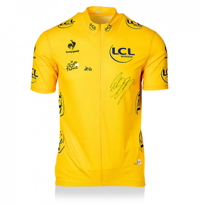Icons Bradley Wiggins Signed Limited Edition Yellow Tour De France Jersey