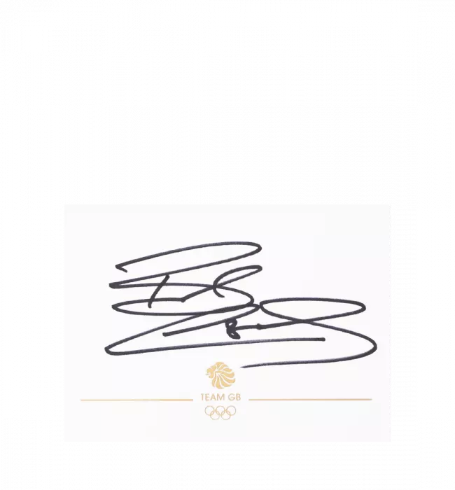 Icons Bradley Wiggins Signed Team GB Card And Photo Frame: Option 1