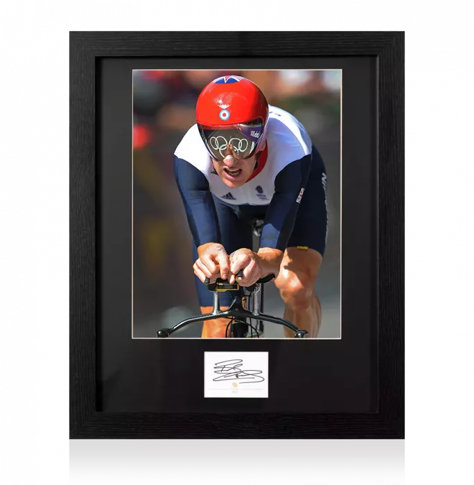 Icons Bradley Wiggins Signed Team GB Card And Photo Frame: Option 1