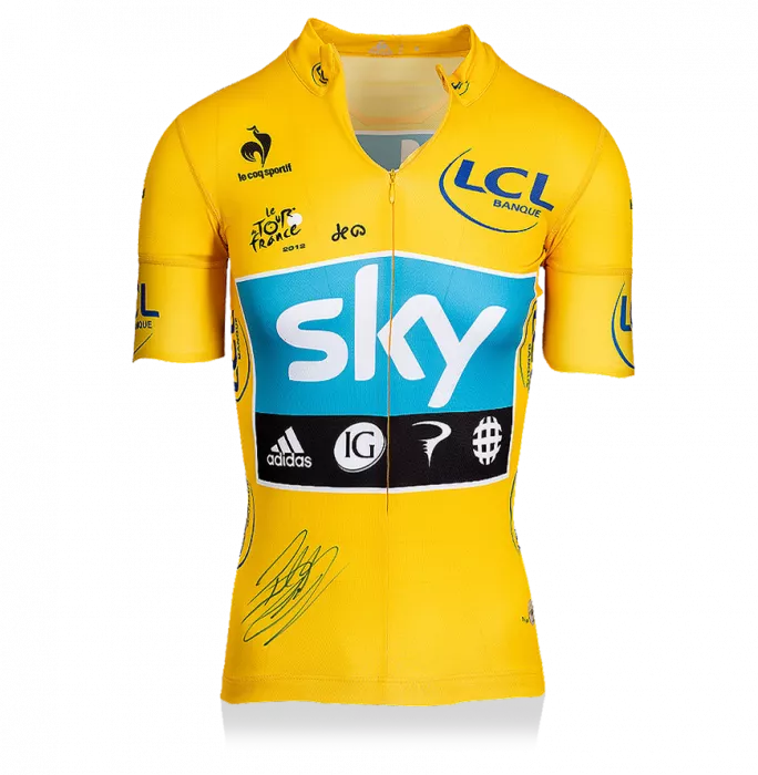Icons Bradley Wiggins Signed Tour De France Yellow Leader's Jersey In Deluxe Packaging