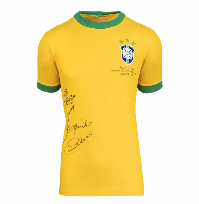 icons Brazil 1970 World Cup Winners Edition signed by 4