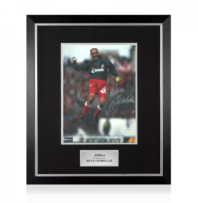 icons Bruce Grobbelaar Liverpool FC Signed Photo In Premium Photo Frame