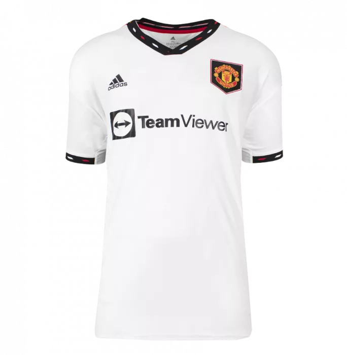 Icons Bruno Fernandes Back Signed Manchester United 2022-23 Away Shirt In Classic Frame