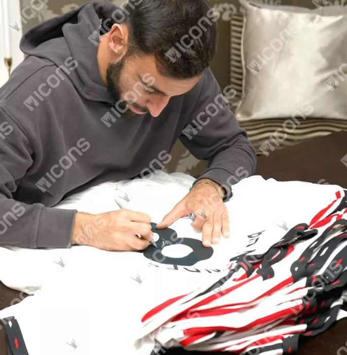 Icons Bruno Fernandes Back Signed Manchester United 2022-23 Away Shirt