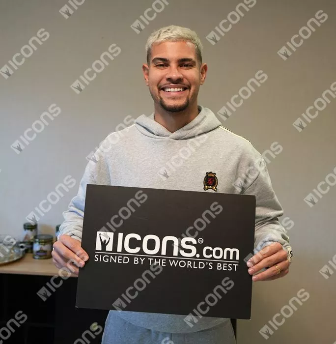 Icons Bruno Guimarães Back Signed Brazil 2022 Home Shirt - O Verde E Amanelo Inscription In Hero Frame: Option 1