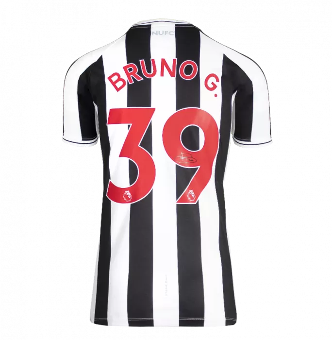 Icons Bruno Guimaraes Back Signed Newcastle United 2022-23 Home Shirt