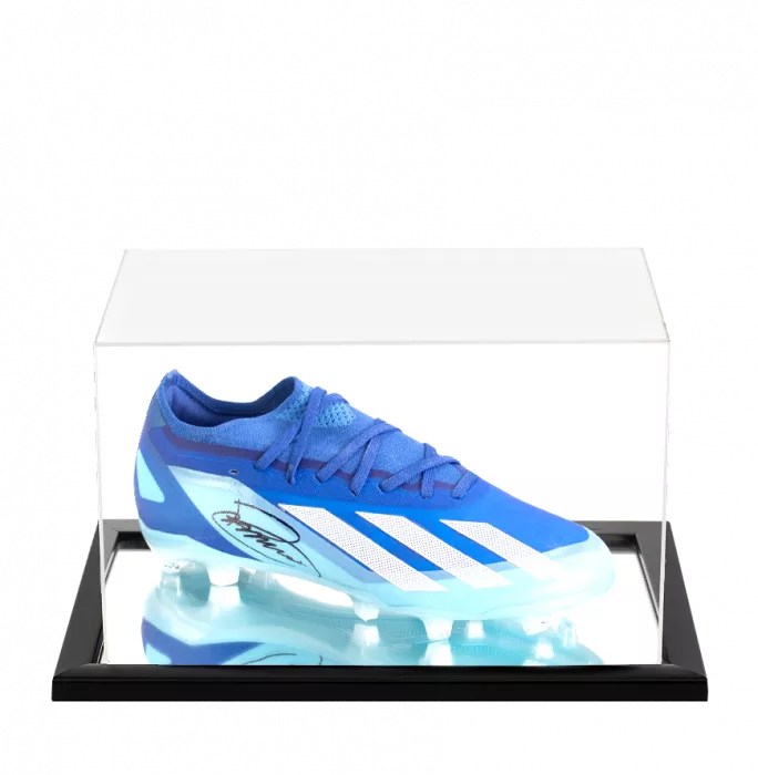 icons Bruno Guimaraes Signed adidas X Crazyfast.1 Boot In Acrylic Case