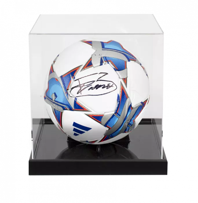 icons Bruno Guimarães Signed UEFA Champions League Football In Acrylic Case