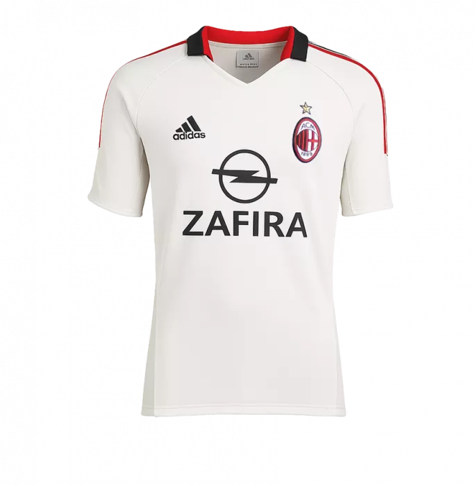 Icons Cafu Official UEFA Champions League Back Signed And Hero Framed AC Milan 2005-06 Away Shirt