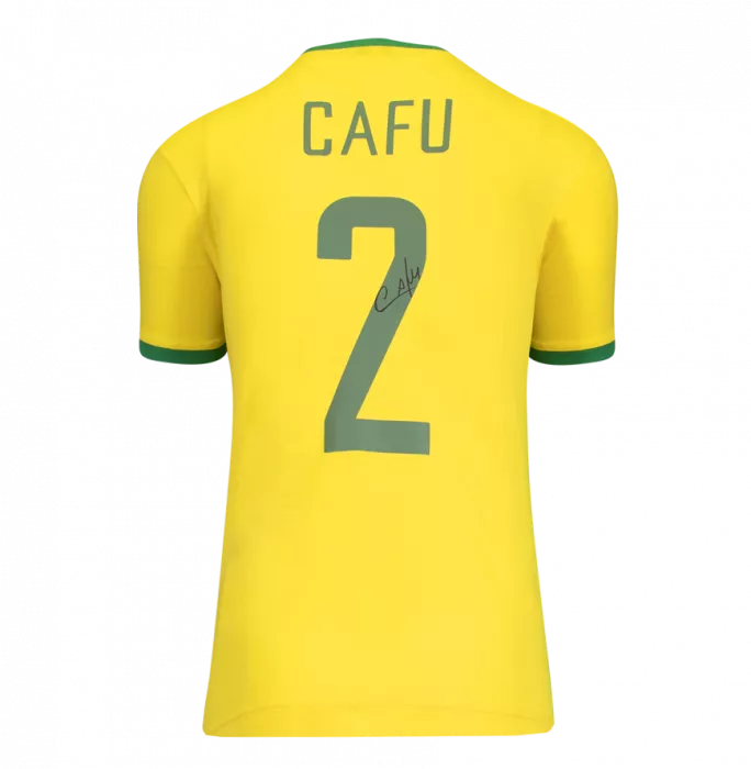 Icons Cafu & Raphinha Signed Brazil Shirts In Classic Dual Frame