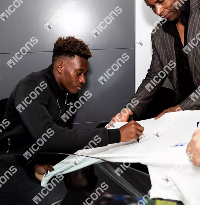 Icons Callum Hudson-Odoi Front Signed England 2018 Home Shirt