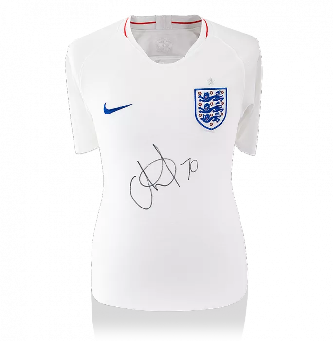 icons Callum Hudson-Odoi Front Signed England 2018 Home Shirt