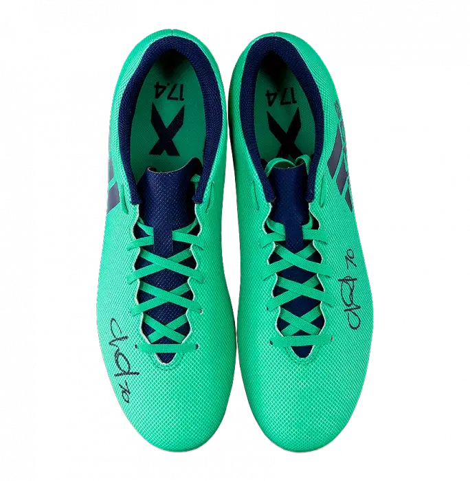 Icons Callum Hudson-Odoi Signed Aqua Adidas X 17.4 Boot