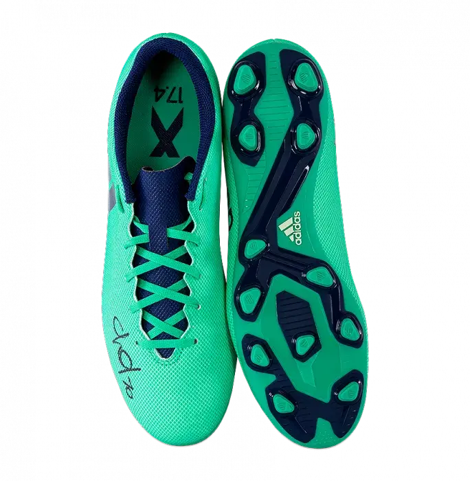 Icons Callum Hudson-Odoi Signed Aqua Adidas X 17.4 Boot