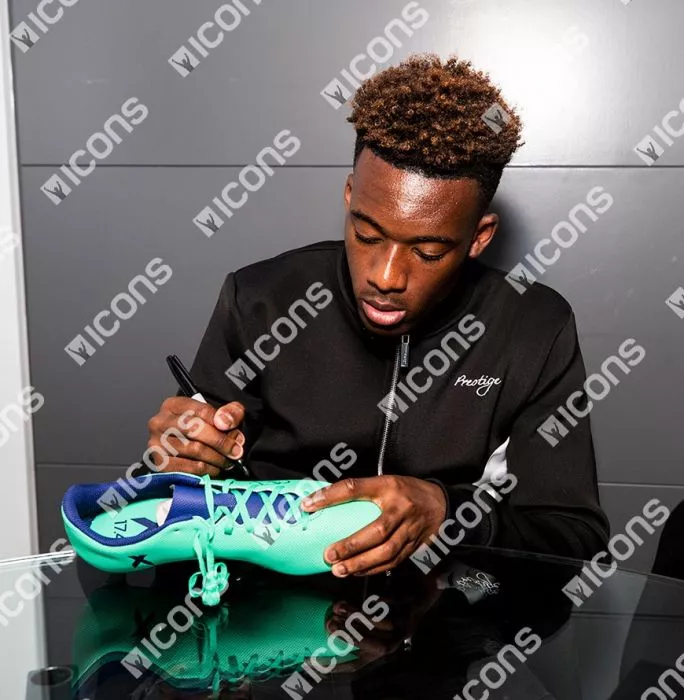 Icons Callum Hudson-Odoi Signed Aqua Adidas X 17.4 Boot