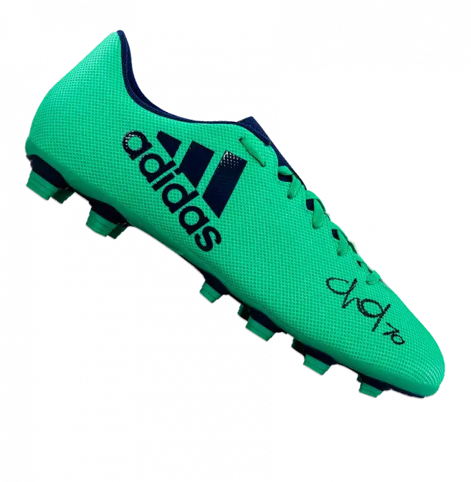 icons Callum Hudson-Odoi Signed Aqua Adidas X 17.4 Boot