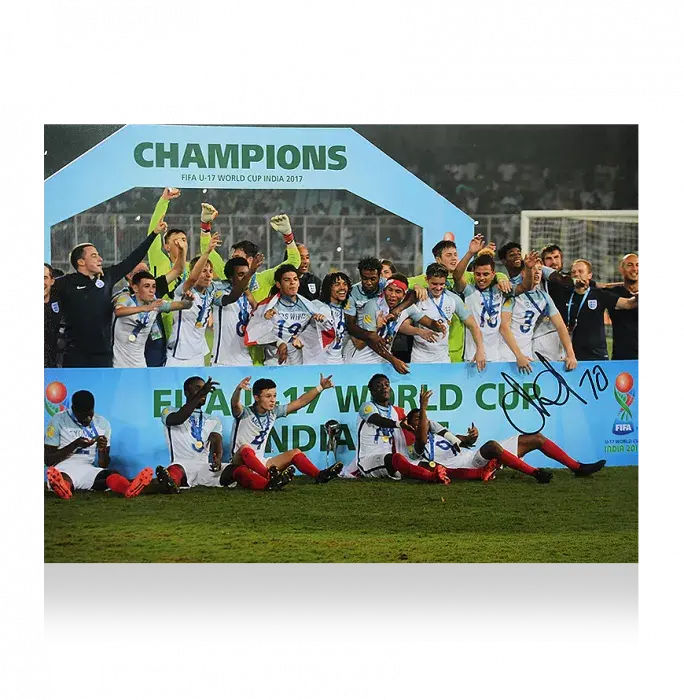 icons Callum Hudson-Odoi Signed England Photo: FIFA U17 World Cup 2017 Winner