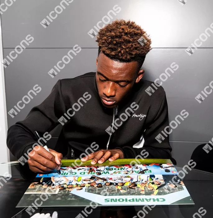 Icons Callum Hudson-Odoi Signed England Photo In Black Wooden Frame: FIFA U17 World Cup 2017 Winner