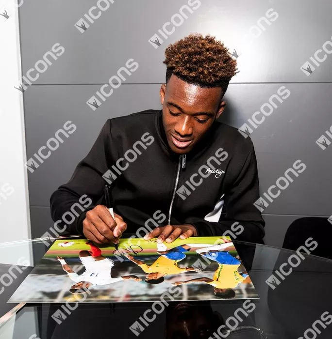 Icons Callum Hudson-Odoi Signed England Photo: Three Lions' Next Big Thing