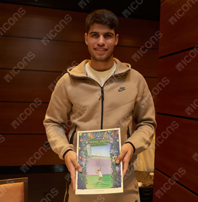 Icons Carlos Alcaraz Signed 2023 Wimbledon Final Programme