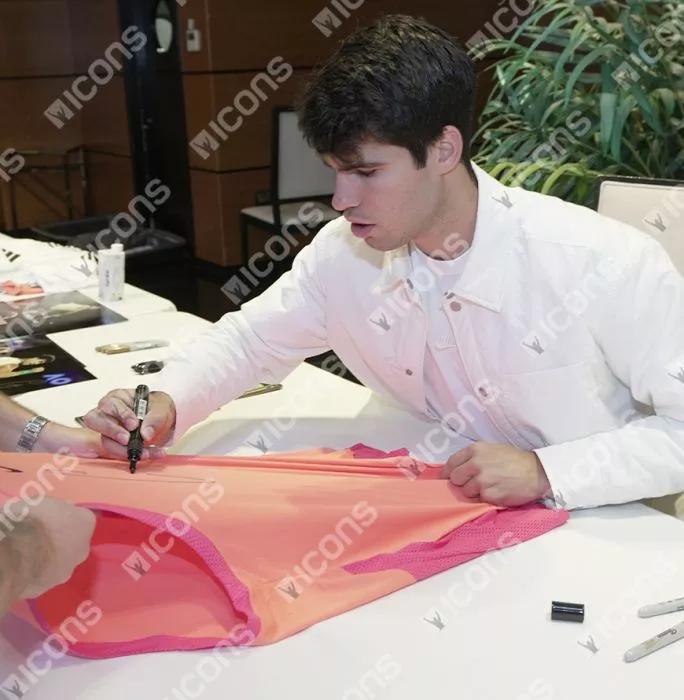 Icons Carlos Alcaraz Signed Dri-Fit Slam Alcaraz NY Tank Top In Deluxe Packaging