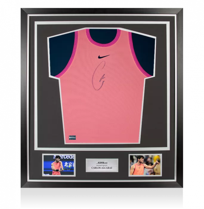 icons Carlos Alcaraz Signed Dri-Fit Slam Alcaraz NY Tank Top In Classic Frame